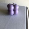 purple bubble candle